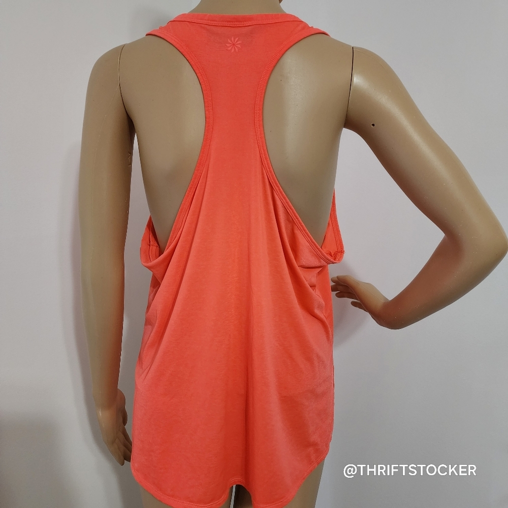 Athelta Orange Racer back Tank - Picture 2 of 6